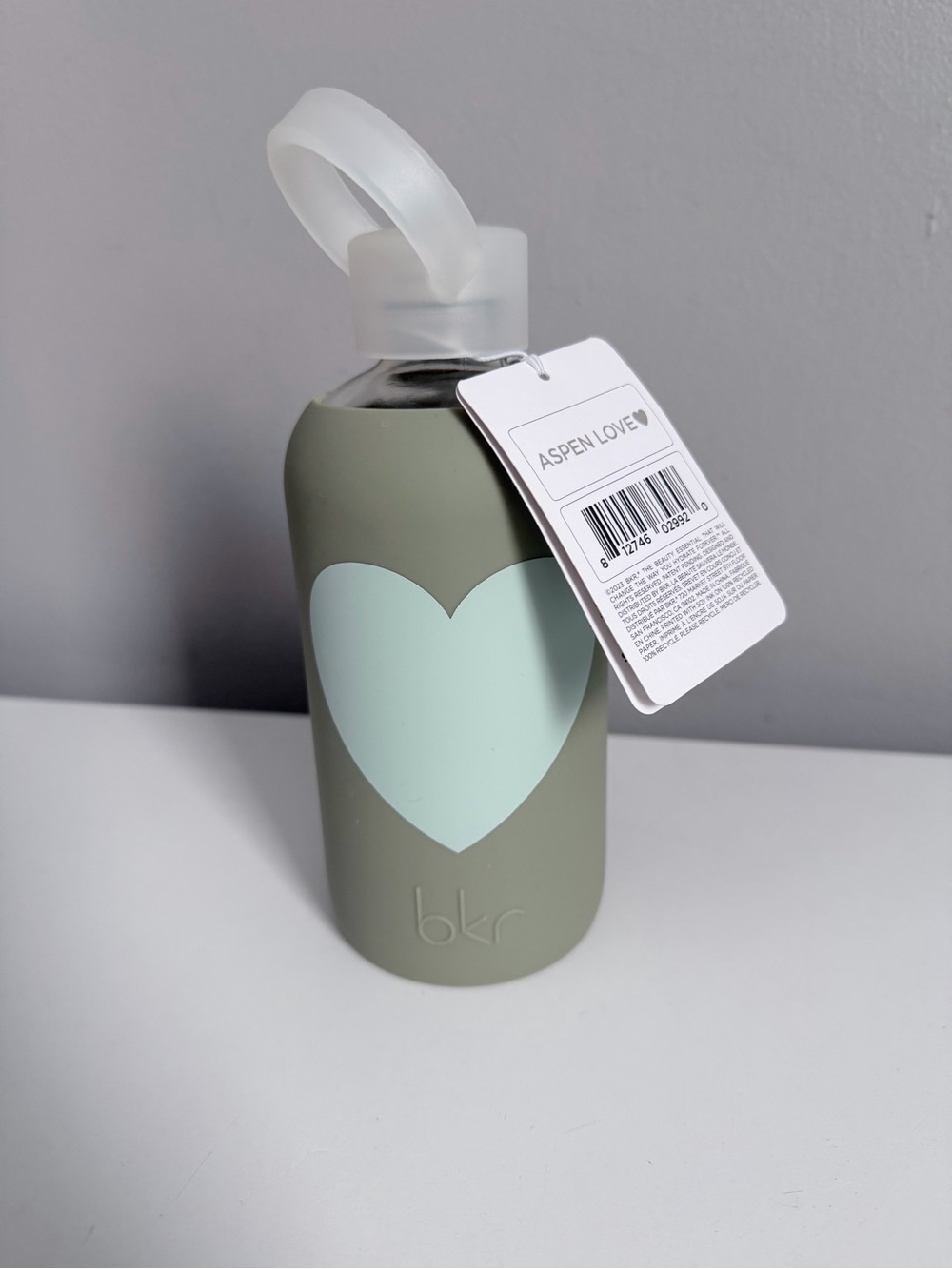 BKR Heart Water Bottle - Aspen Love 16oz